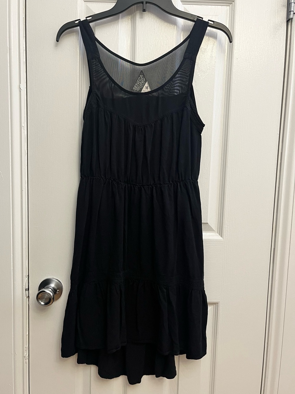 Pac Sun Black Sleeveless Tiered Dress